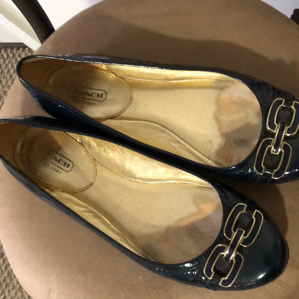 Coach patent leather Ashleen loafer